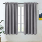 DWCN Grey Blackout Curtains for Bedroom – Rod Pocket Thermal Insulated Energy by DWCN