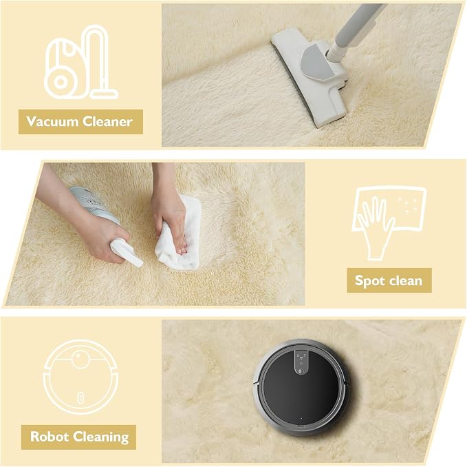 9x12 Fluffy Area Rugs for Living Room, Large Fuzzy Shag Area Rug for Bedroom - Image 5
