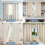 Black Curtain Rods for Windows 28 to 60 Inch, 5/8 Inch Diameter Stainless Steel - Image 6