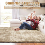 Shag Area Rug for Bedroom 4x6, Fluffy Area Rugs for Living Room, Soft Fuzzy Rug - Image 6