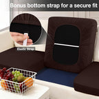 hyha 14Pcs Patio Cushion Covers, Stretch Outdoor Couch Cushion Covers - Image 4