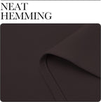 NICETOWN Kitchen Curtains, Toffee Brown, Short Blackout Drapes, Thermal - Image 6