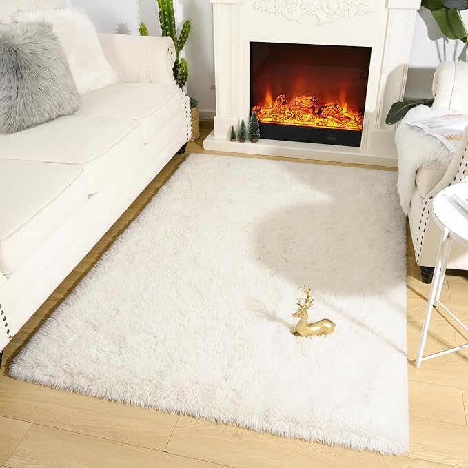 Amearea Premium Soft Fluffy Area Rug Modern Shag Carpet, 3x5 Feet, Fuzzy Shaggy - Image 2