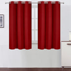 LEMOMO Red Blackout Curtains 34 x 54 Inch Length/Set of 2 Curtain by Lemomo