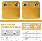 MIULEE Blackout Curtains for Bedroom Living Room Thermal Insulated Room - Image 6