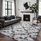 4x6 Ft Shag Area Rug for Bedroom Living Room, Tie-Dyed Ultra Soft Fluffy Furry - Image 2