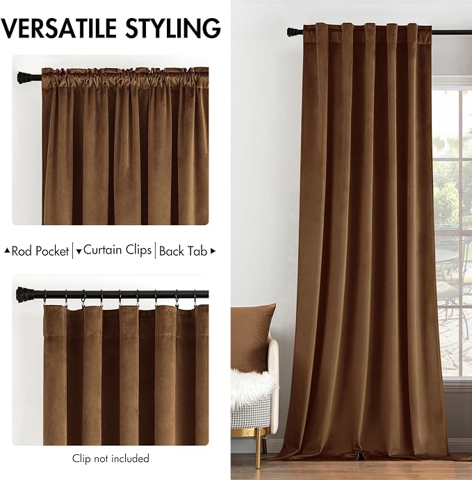 MIULEE Velvet Curtains 84 inches - Image 2