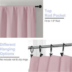 Simplebrand Ava Blush Blackout Curtains - Image 4