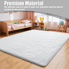 6x9 Fluffy Area Rug for Living Room, Shag Area Rugs for Bedroom - Image 6