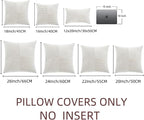 Fancy Homi 2 Packs Cream White Decorative Throw Pillow Covers 16x16 Inch - Image 7