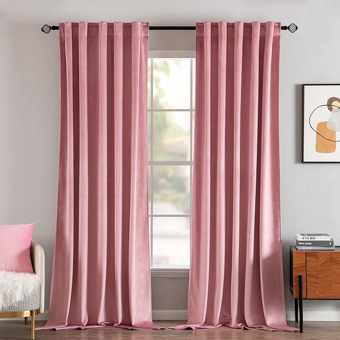 MIULEE Velvet Curtains 84 inches 2 Panels by MIULEE