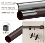 SMODBRODRE Curtain Rods for Window 48 to 84-93 - Image 2