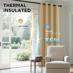 Joydeco Blackout Curtains 108 Inch Length 2 Panels Set, Thermal Insulated Long - Image 4