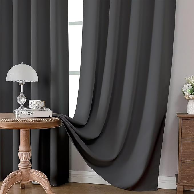 Joydeco Blackout Curtains 72 Inches Long 2 Panels Set, Thermal Insulated Long - Image 5