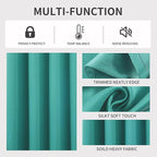 Joydeco Blackout Curtains 72 Inch Length 2 Panels Set, Thermal Insulated Long - Image 4
