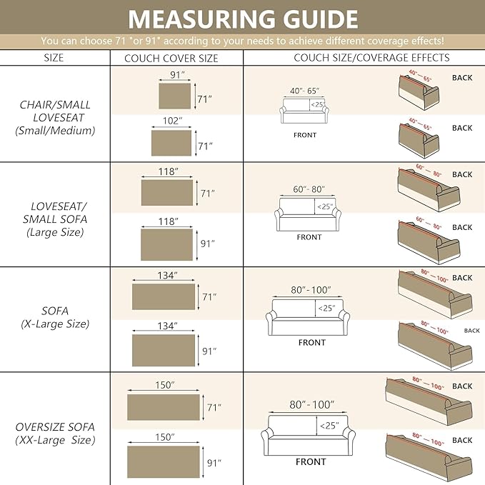 MYSKY HOME Easy Fitted Couch Cover - Image 6