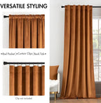 MIULEE Velvet Curtains 84 inches 2 Panels - Image 2