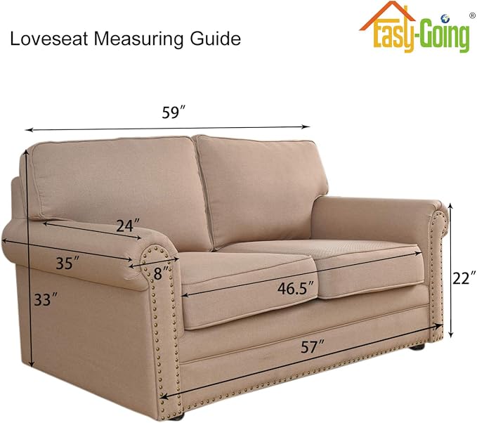 Easy-Going Stretch Loveseat Slipcover 1-Piece Sofa Cover Furniture Protector - Image 7