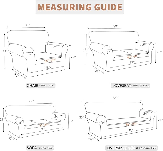 Easy-Going 100% Waterproof Loveseat Couch Cover, Dual Waterproof Sofa Cover - Image 6