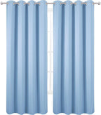 LEMOMO Sky Blue Thermal Blackout Curtains/52 x 84 Inch/Set of 2 Panels Room - Image 2