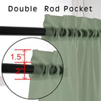 OVZME 2 Pieces Bedroom Curtains 96" Length - Image 4