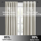 RYB HOME Basement Bathroom Kitchen Cafe Privacy Curtains, Short Insulating - Image 4