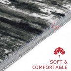 KOZYFLY 3x10 Ft Rug Modern Ombre Runner Rug - Image 2