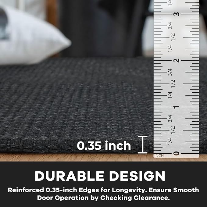 KOZYFLY Indoor Door Mat 2x3 ft Small Area Rugs Washable Front Door Mat Non Slip - Image 4