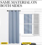 NICETOWN Vintage Blue Blackout Curtains 90 inches Length - Image 5