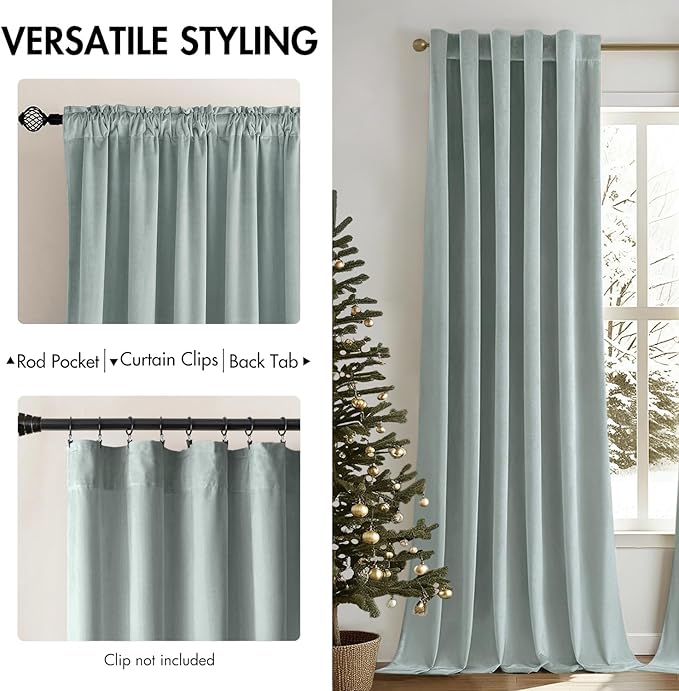 MIULEE Velvet Curtains 84 inches - Image 2