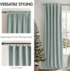 MIULEE Velvet Curtains 84 inches - Image 2
