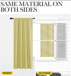 NICETOWN Blackout Curtains for Living Curtains, Paler Yellow, 52 by 63 Inch - Image 5