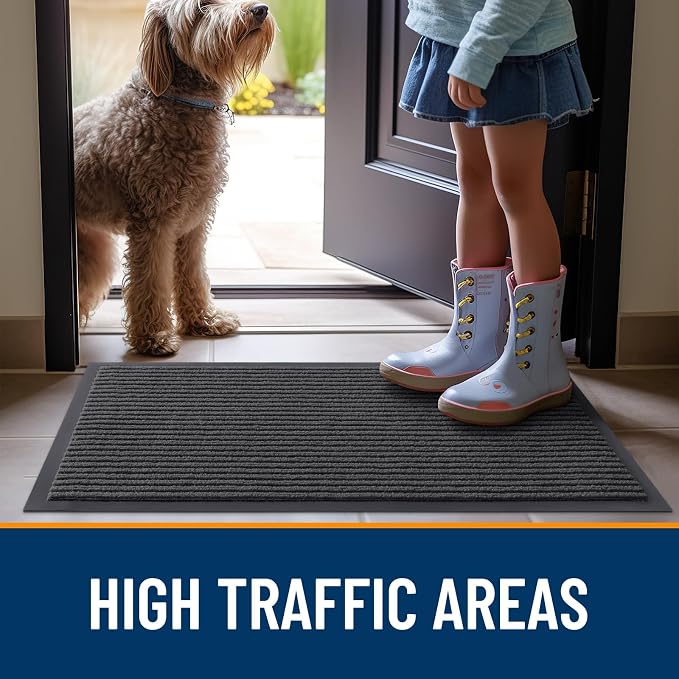 OLANLY Front Door Mat Indoor Outdoor Entrance, Waterproof Heavy Duty Doormat - Image 7