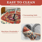 SERISSA Washable Rugs 9x12 Area Rugs, Large Non-Slip Boho Living Room Rug - Image 3