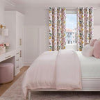 Topfinel Pink Window Curtains 96 Inch Long Cute Heat Block Vintage Farmhouse - Image 5