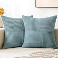 MIULEE Sky Blue Decorative Throw Pillow Covers 16x16 Inch by MIULEE