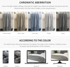 BOURINA Greyish Throw Blanket 50x60 Inches Throw Textured Solid Soft Sofa Couch - Image 7