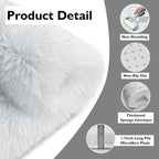 2x3 Fluffy Area Rugs for Bedroom Living Room, Small Soft Shag Fuzzy Rug - Image 2