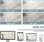 Ivory Sheer Curtains 216 Inches Long, Extra Long Light Filtering Scarf Curtains - Image 6