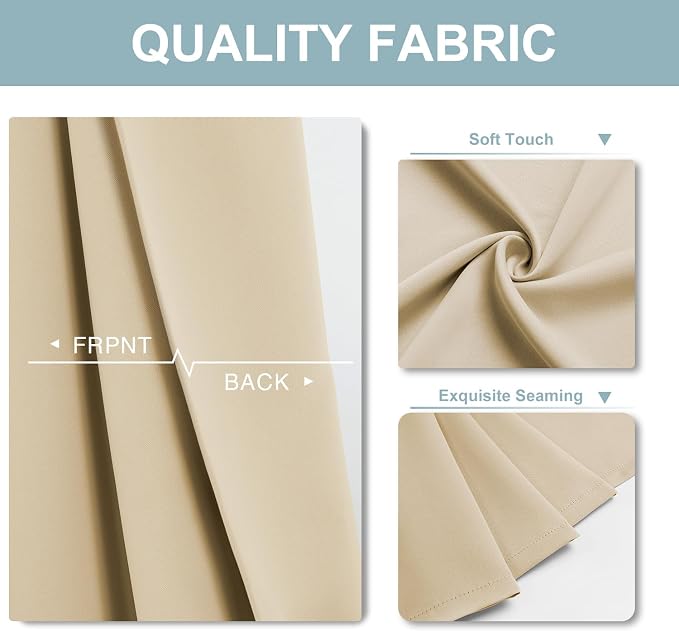 ChrisDowa Blackout Curtains 108 inches Long - Image 3