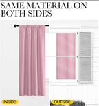 NICETOWN Blackout Curtains for Bedroom, Rouge Pink, 1 Pair, 70 by 63-inch - Image 5