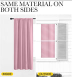 NICETOWN RV Blackout Curtains for Camper Windows, Rouge Pink, Kitchen Curtains - Image 5
