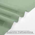 OWENIE Sheer Curtains, Sage Green Sheer Curtains 63 inch Length 2 Panels Set - Image 6