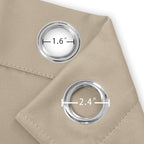 LEMOMO Khaki Blackout Curtains 66 x 63 Inch Length/Set of 2 Curtain - Image 5