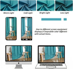 Simplebrand Ava Teal Blackout Curtains - Image 8