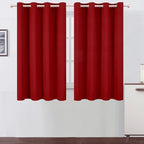 LEMOMO Red Thermal Blackout Curtains/52 x 54 Inch/Set of 2 Panels Room by Lemomo