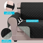 U-NICE HOME Loveseat Sofa Cover Reversible Couch Covers - Image 3