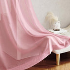 NICETOWN Pink Sheer Curtains for Living Room, Grommet Lightweight Gauzy - Image 7