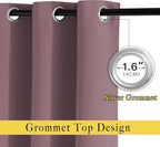 NICETOWN Blackout Curtains 90 inch Length, Sound Reducing Thermal Insulated - Image 2