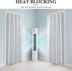 RYB HOME White 100% Blackout Curtains, Thermal Insulated Heat & UV Blocking - Image 4
